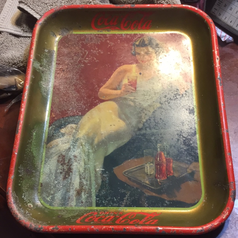 Rare 1936 Coca Cola tray